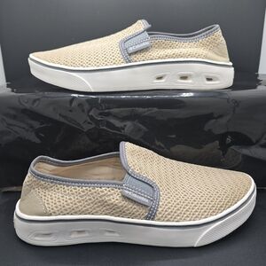 Columbia Spinner Vent Moc Slip on Light Weight Shoes Beige/Grey Women's 9.5